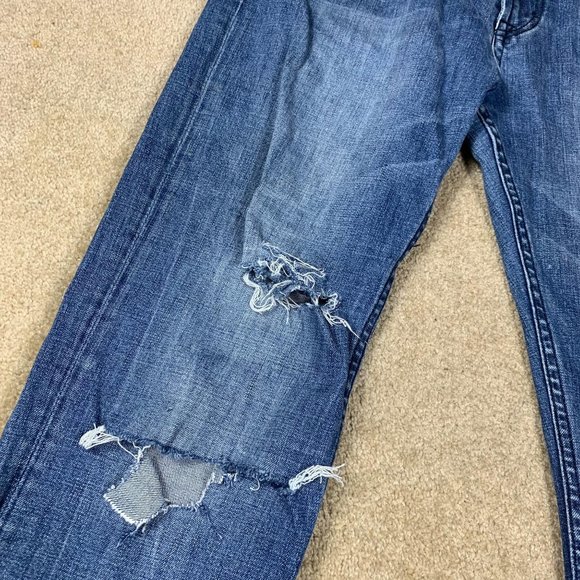 JAG Men’s Blue Distressed Jeans - Picture 3 of 6